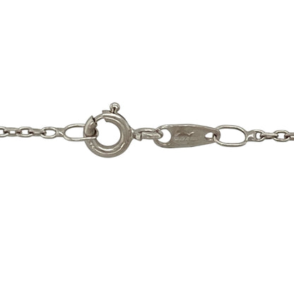 18ct White Gold & Grey Pearl 18" Necklace