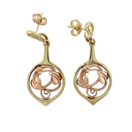 9ct Gold Clogau Tree of Life Drop Earrings