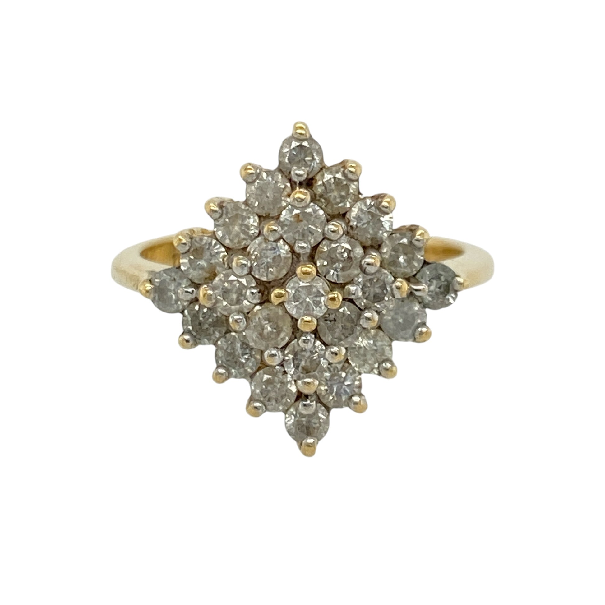 18ct Gold & Diamond Cluster Ring