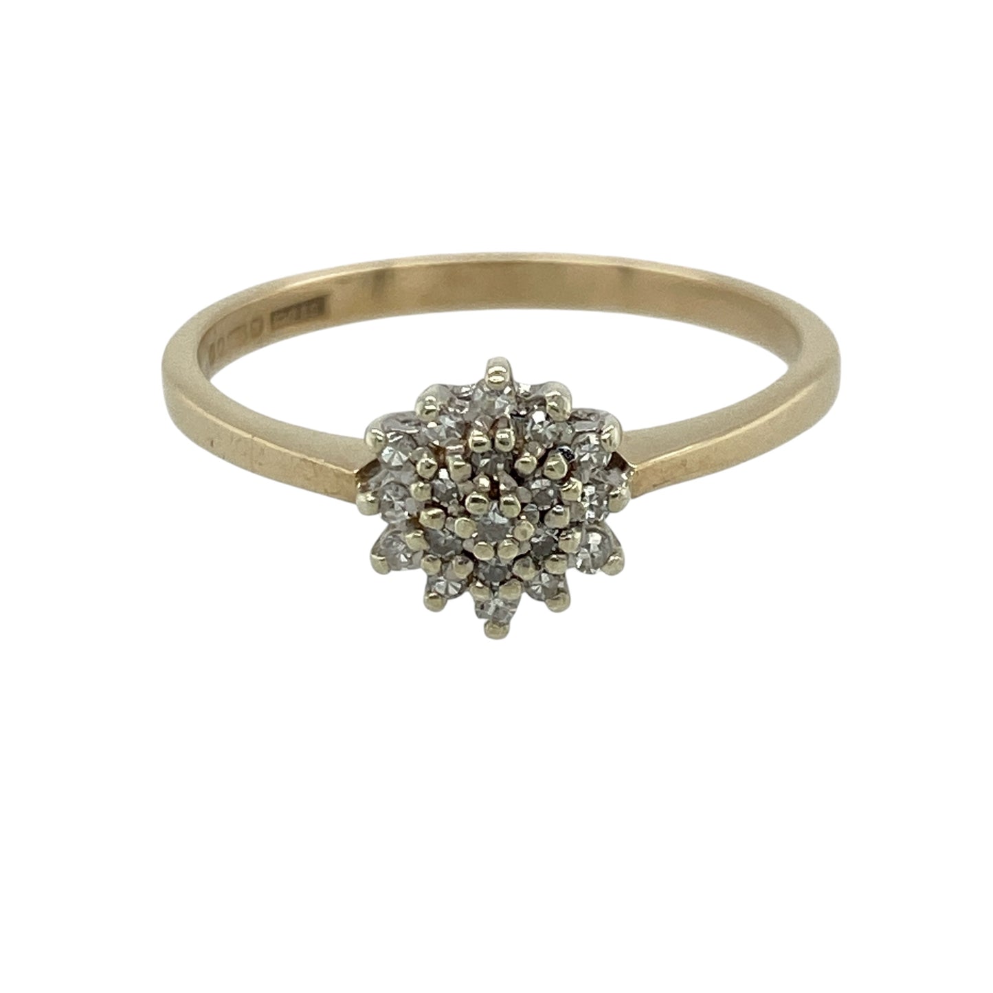 9ct Gold & Diamond Cluster Ring