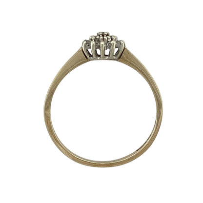 9ct Gold & Diamond Cluster Ring