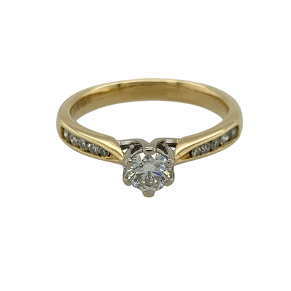 18ct Gold & Diamond Solitaire Ring