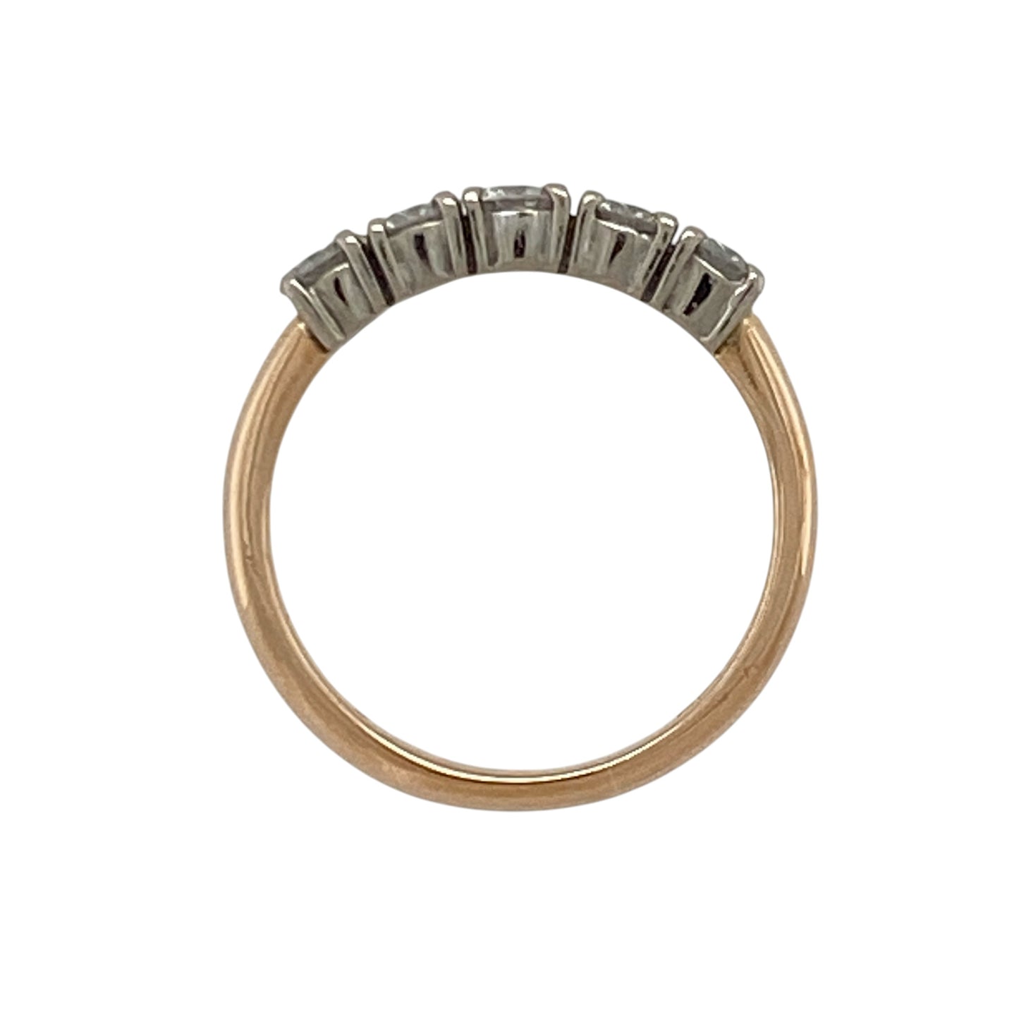 18ct Gold & Diamond Five Stone Band Ring