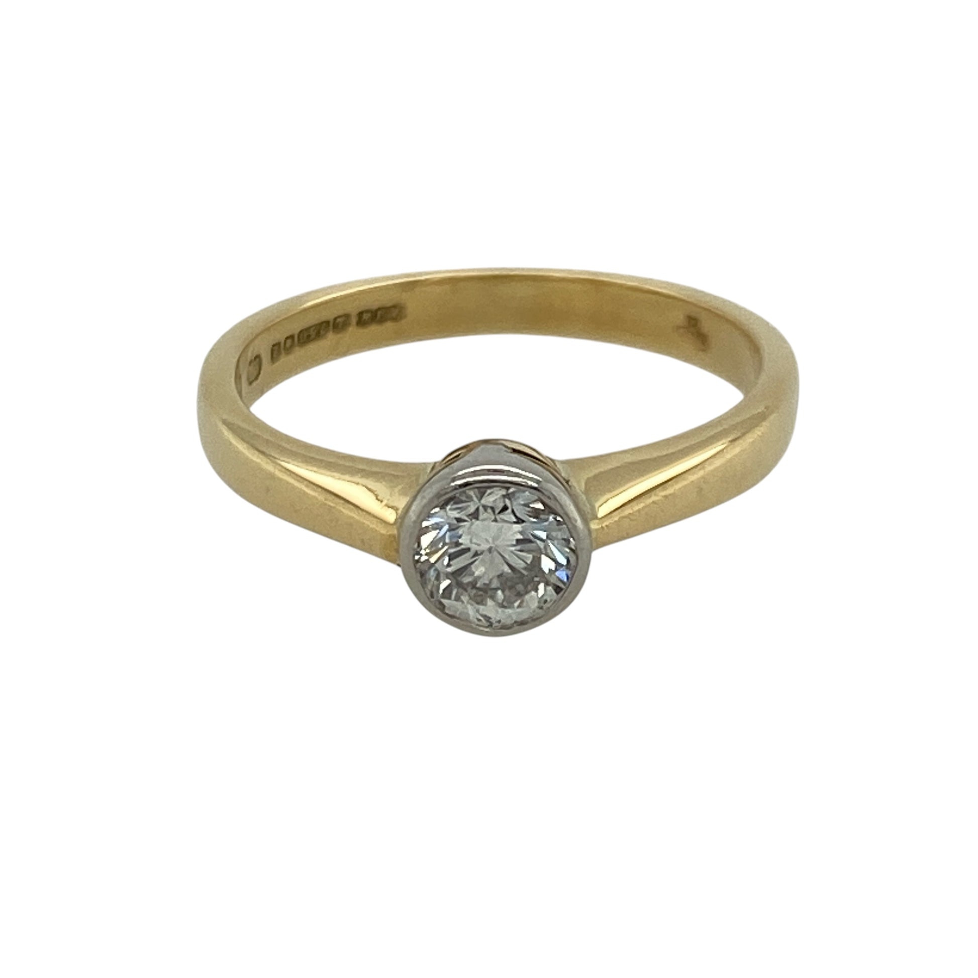 18ct Gold & Diamond Solitaire Ring