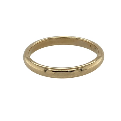 9ct Gold 2mm Wedding Band Ring