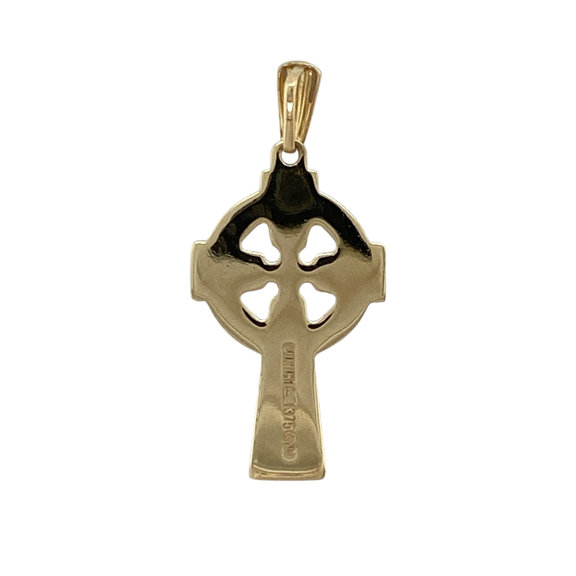 Add timeless symbolism and traditional style to your jewellery collection with this pre-owned 9ct yellow gold patterned Celtic cross pendant, featuring intricate engraved detailing and a classic Celtic design—perfect as a meaningful gift, everyday pendant, or treasured addition to a fine jewellery collection.

Design: The pendant features a traditional Celtic cross design enhanced with decorative patterned detailing, creating a timeless piece that celebrates heritage, faith, and classic craftsmanship.