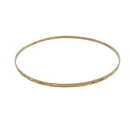 9ct Solid Gold Patterned Bangle