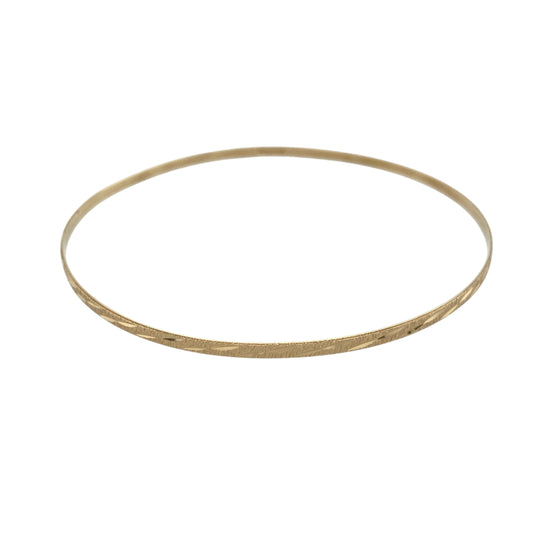 9ct Solid Gold Patterned Bangle