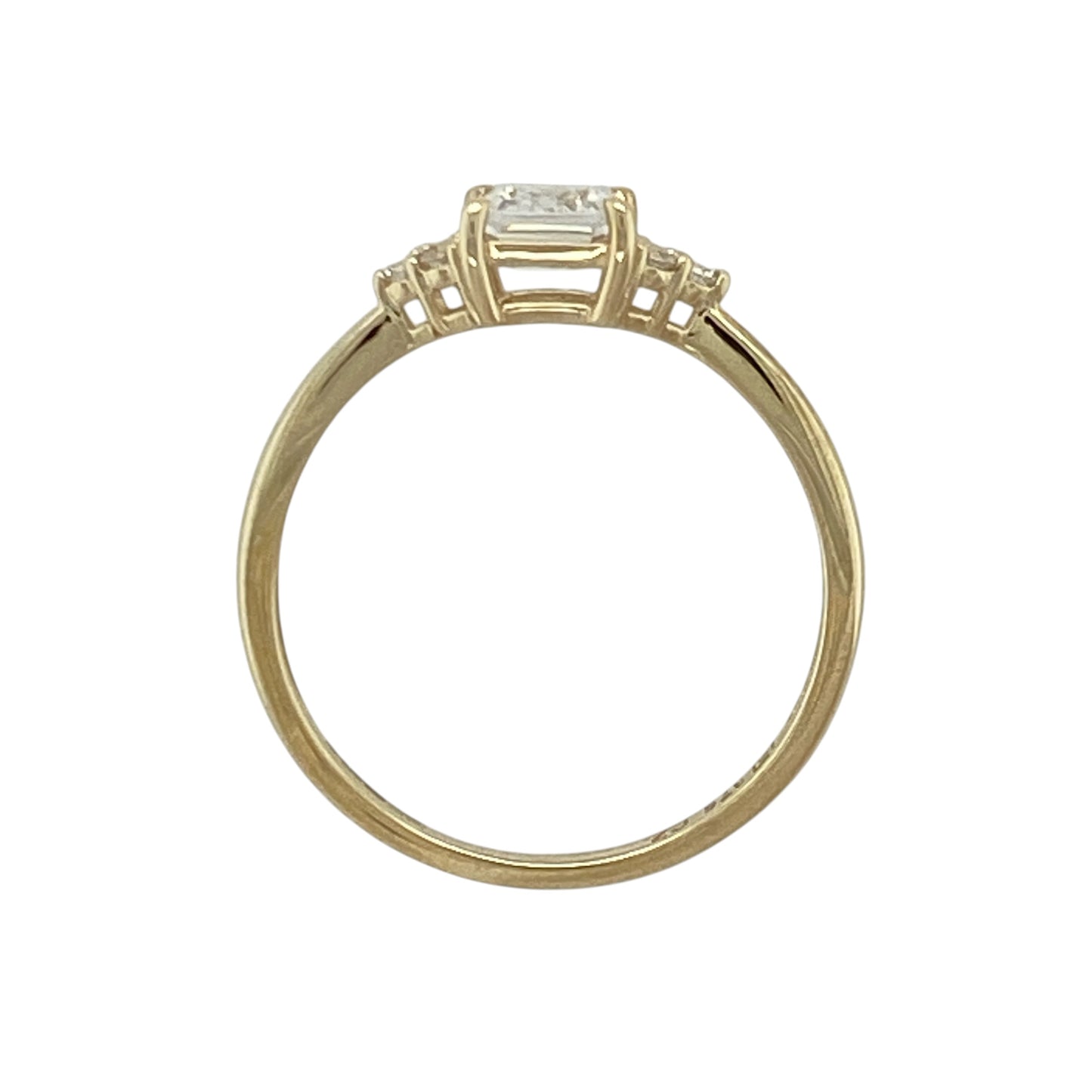 9ct Gold & Cubic Zirconia Solitaire Ring