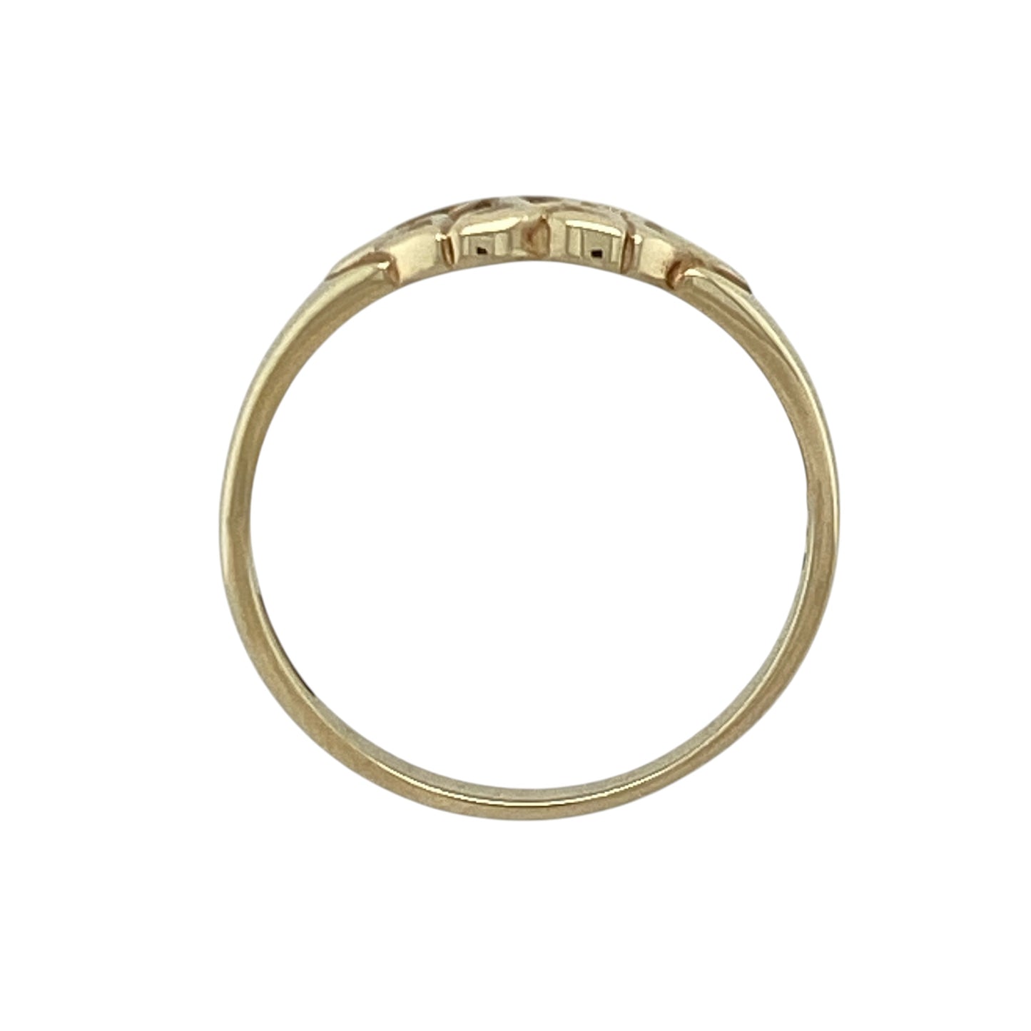 9ct Gold Open Celtic Triskele Knot Ring