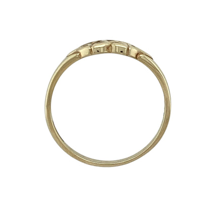 9ct Gold Open Celtic Triskele Knot Ring