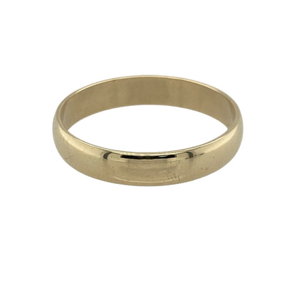 9ct Gold 4mm Wedding Band Ring