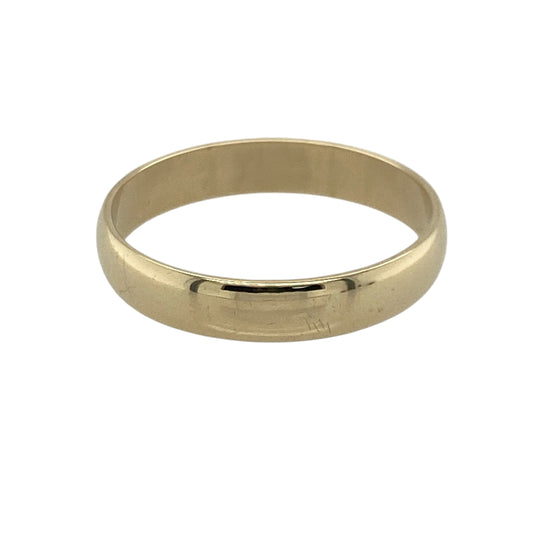 9ct Gold 4mm Wedding Band Ring