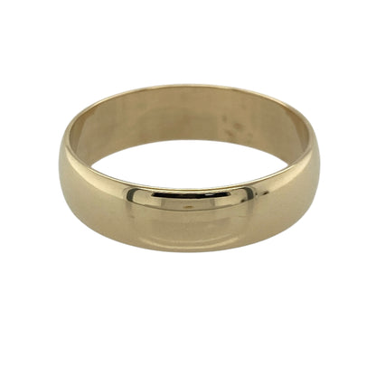 9ct Gold 6mm Wedding Band Ring