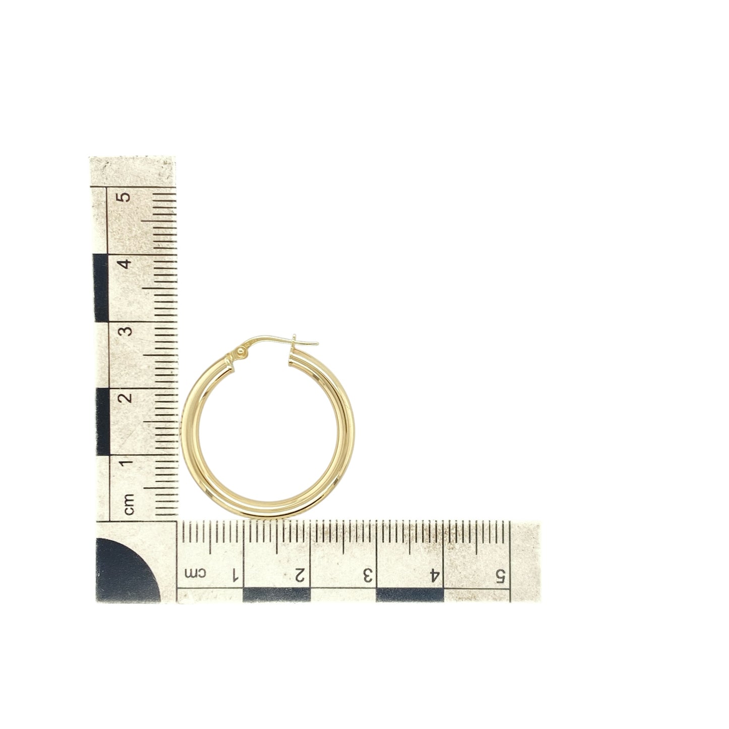 9ct Gold Plain Hoop Creole Earrings