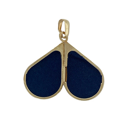 9ct Gold Patterned Teardrop Locket