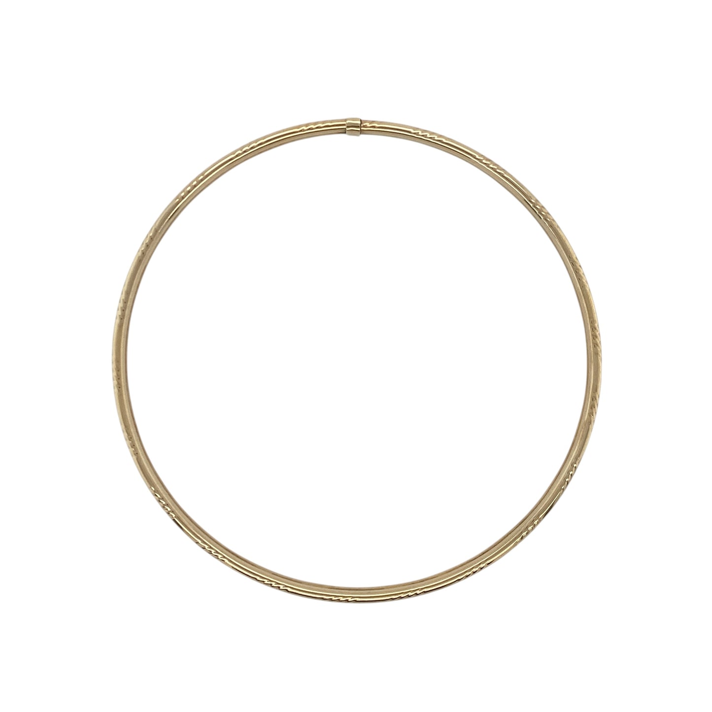 9ct Gold Patterned Bangle