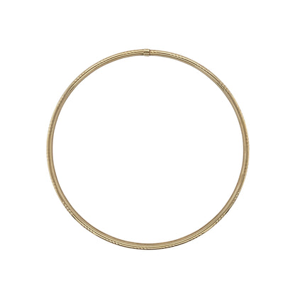 9ct Gold Patterned Bangle
