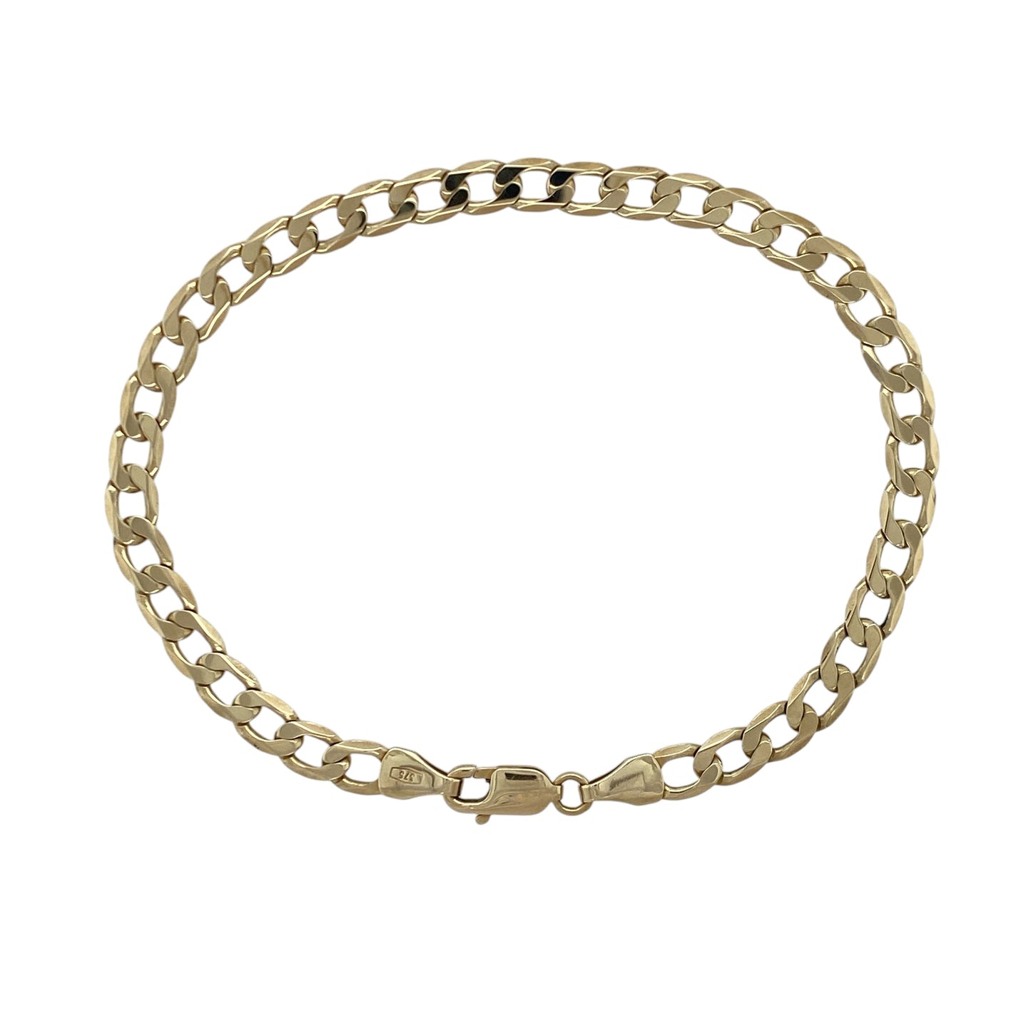 9ct Gold 7" Curb Bracelet