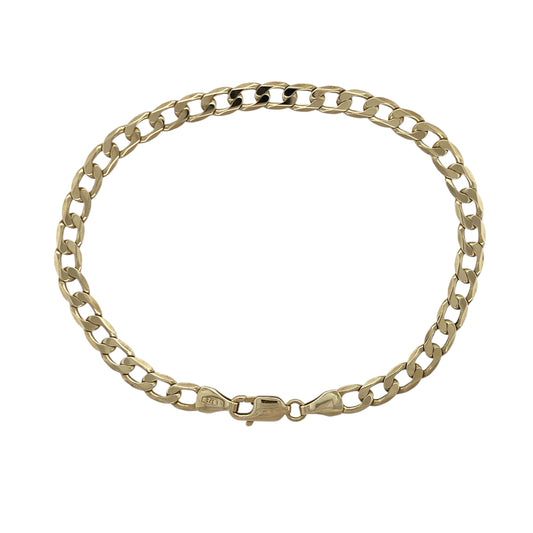9ct Gold 7" Curb Bracelet