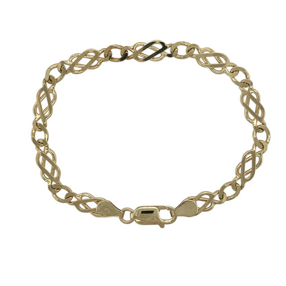9ct Gold 7" Celtic Link Bracelet