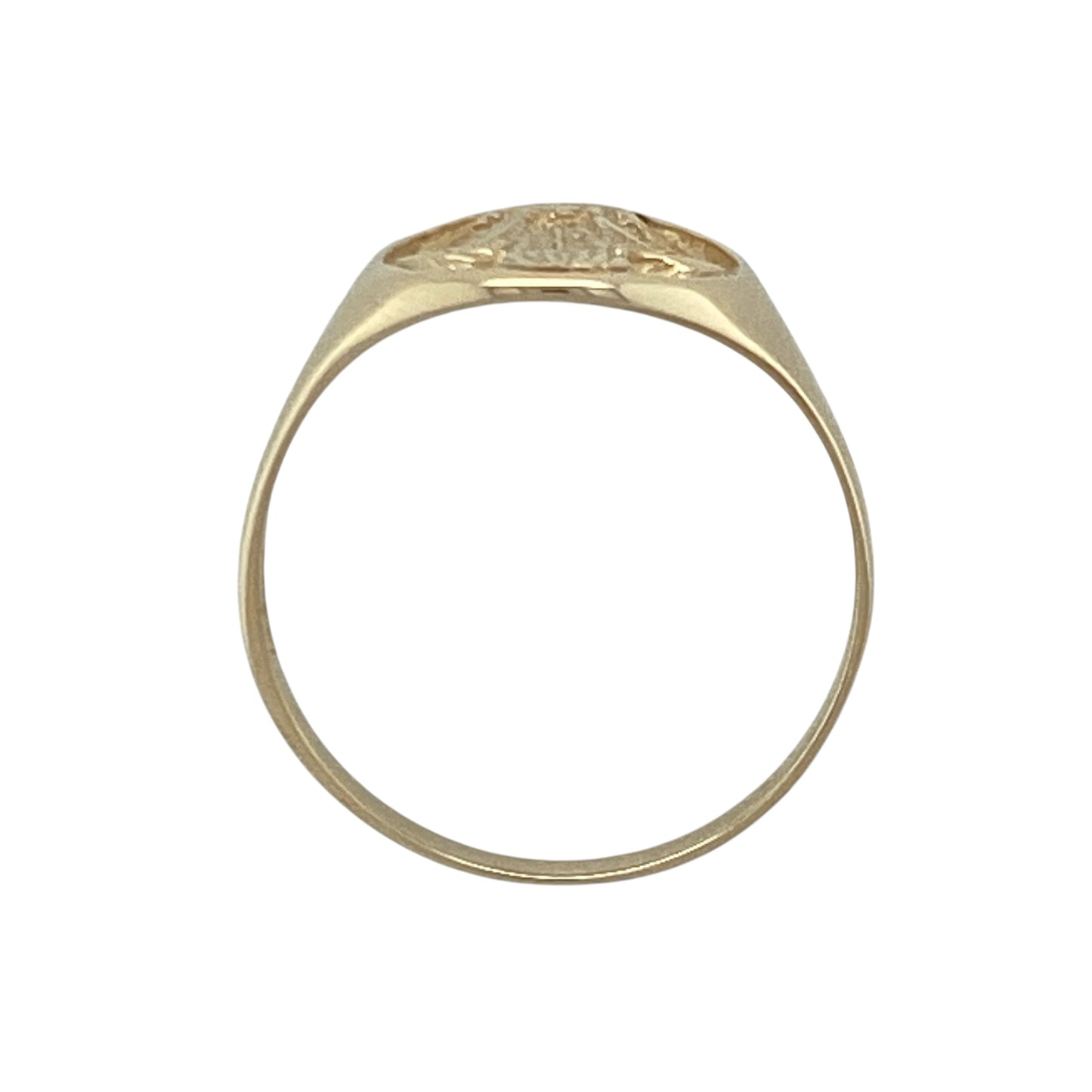 9ct Gold Welsh Three Feathers Signet Ring