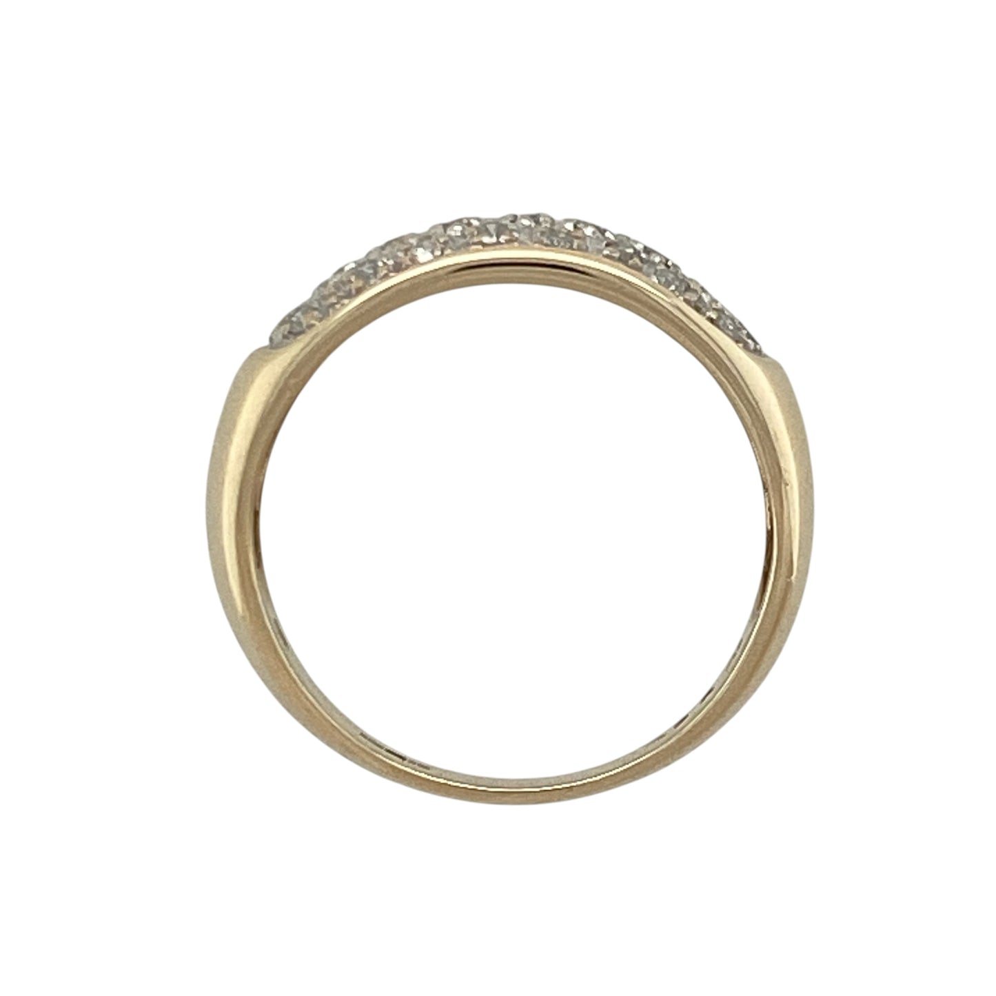 9ct Gold & Diamond Band Ring