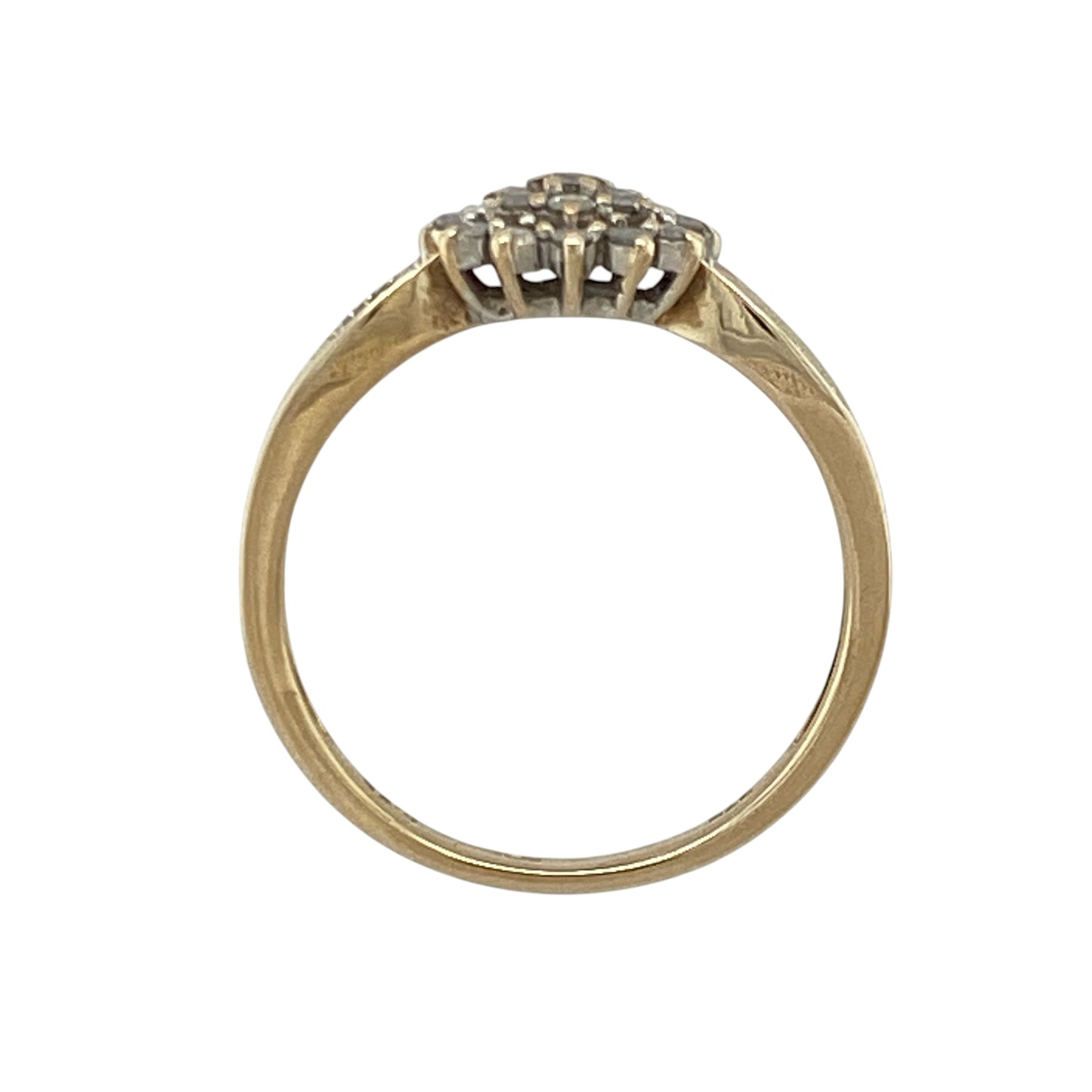 9ct Gold & Diamond Cluster Ring