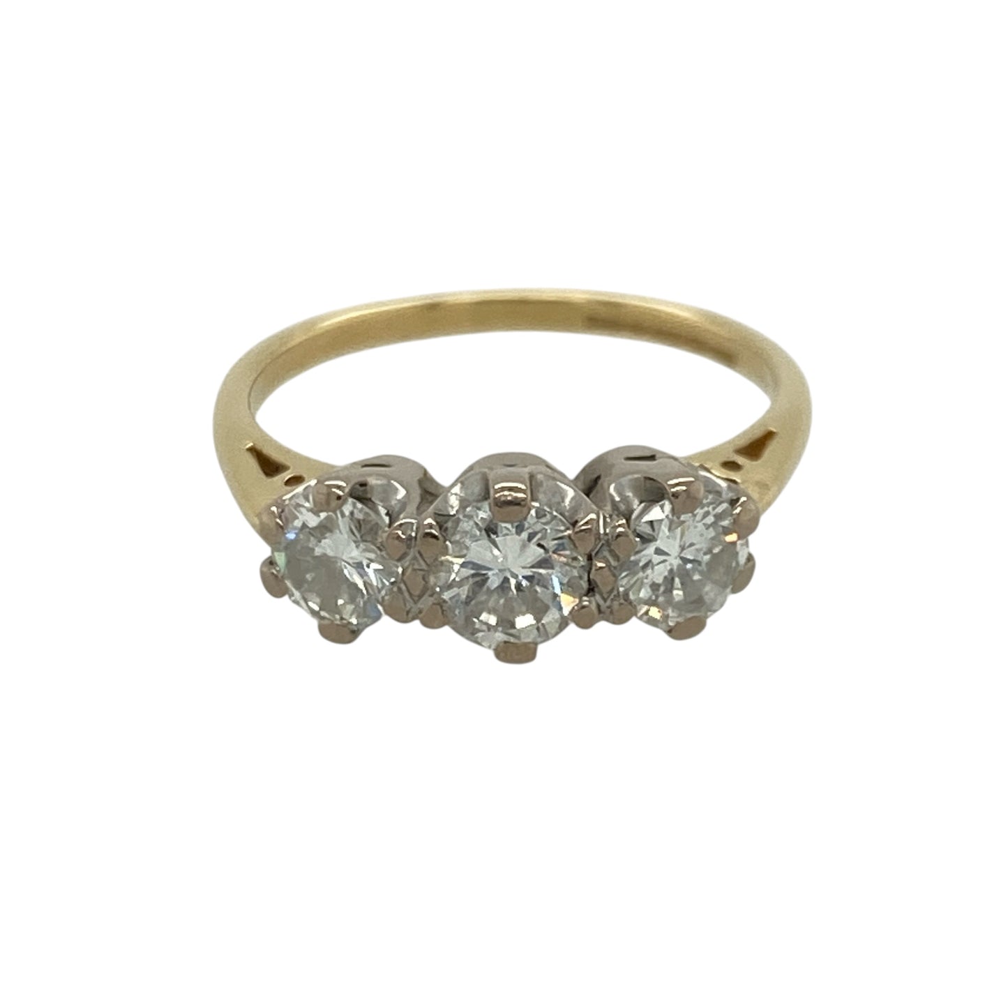 18ct Gold & Diamond Trilogy Ring