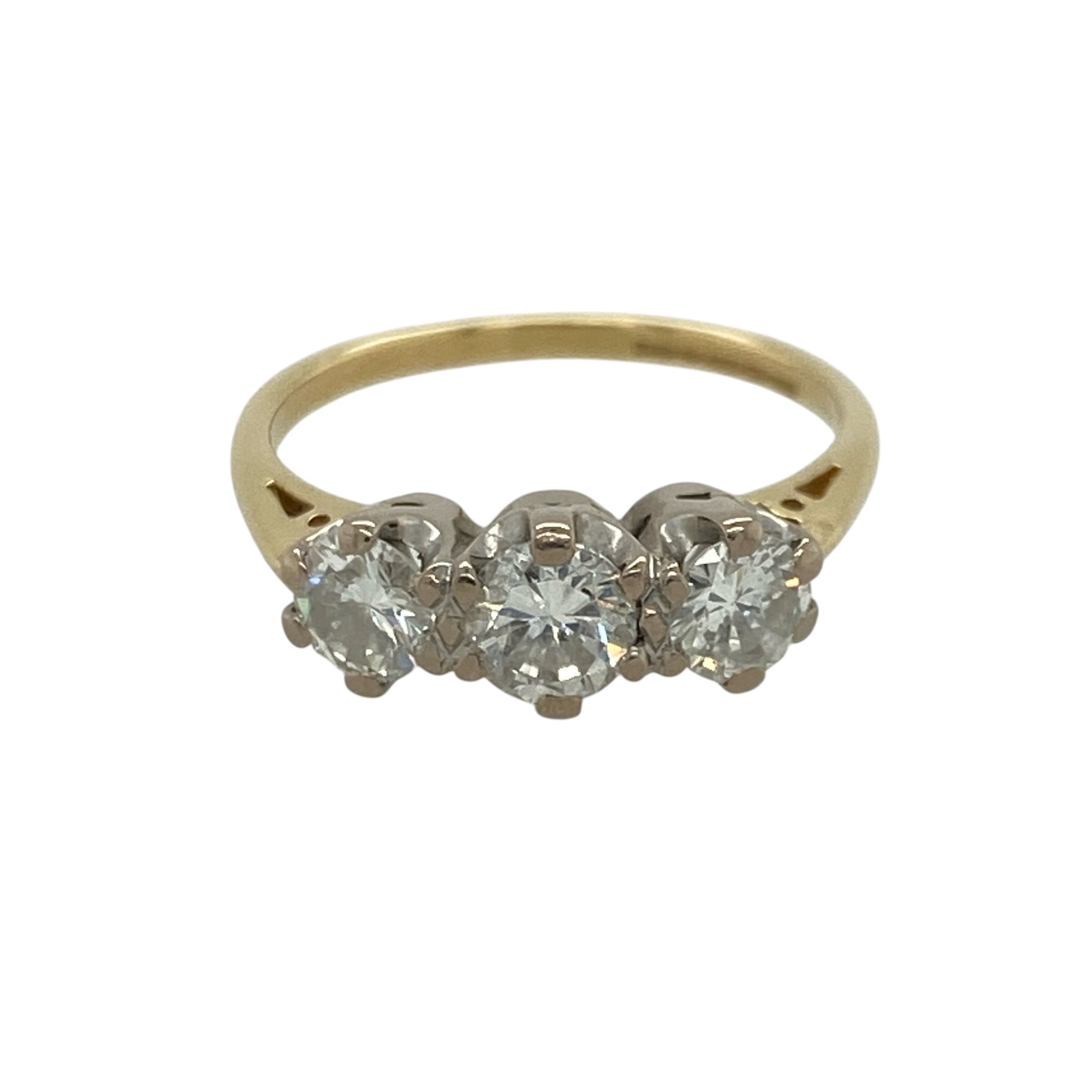 18ct Gold & Diamond Trilogy Ring