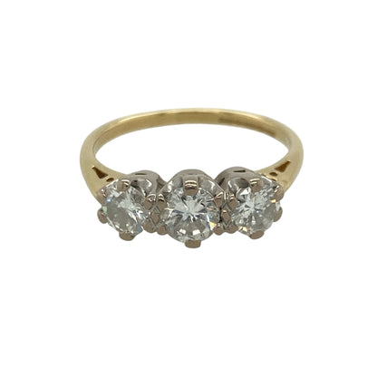 18ct Gold & Diamond Trilogy Ring