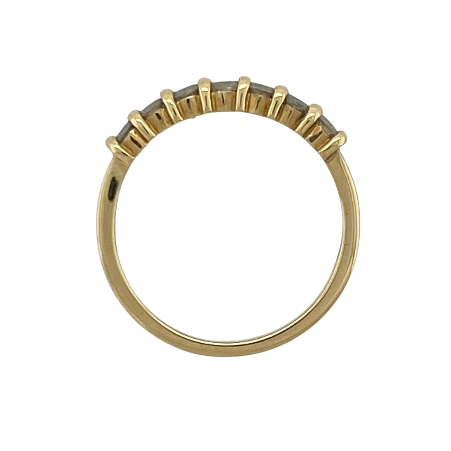 18ct Gold & Diamond Seven Stone Band Ring