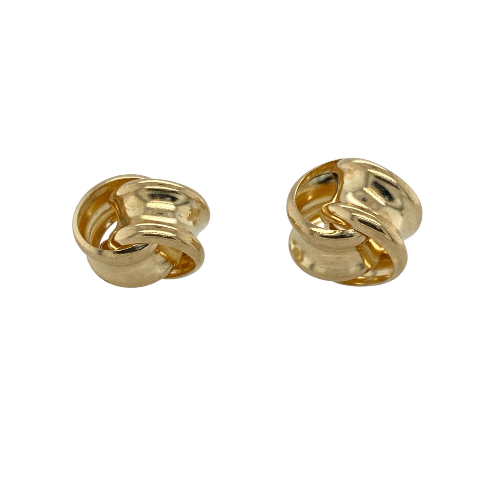 Add a timeless finishing touch to any jewellery collection with these pre-owned 9ct yellow gold knot stud earrings, featuring a classic knot design that is perfect for everyday wear or dressing up for special occasions.

Design: These elegant stud earrings feature a traditional 12mm knot design, creating a stylish and versatile look that complements both casual and formal outfits.
Material: Made from 9-carat yellow gold, the polished finish enhances the timeless knot design with a warm, classic shine.
