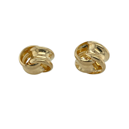 Add a timeless finishing touch to any jewellery collection with these pre-owned 9ct yellow gold knot stud earrings, featuring a classic knot design that is perfect for everyday wear or dressing up for special occasions.

Design: These elegant stud earrings feature a traditional 12mm knot design, creating a stylish and versatile look that complements both casual and formal outfits.
Material: Made from 9-carat yellow gold, the polished finish enhances the timeless knot design with a warm, classic shine.