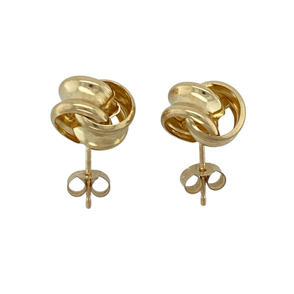 9ct Gold Knot Stud Earrings