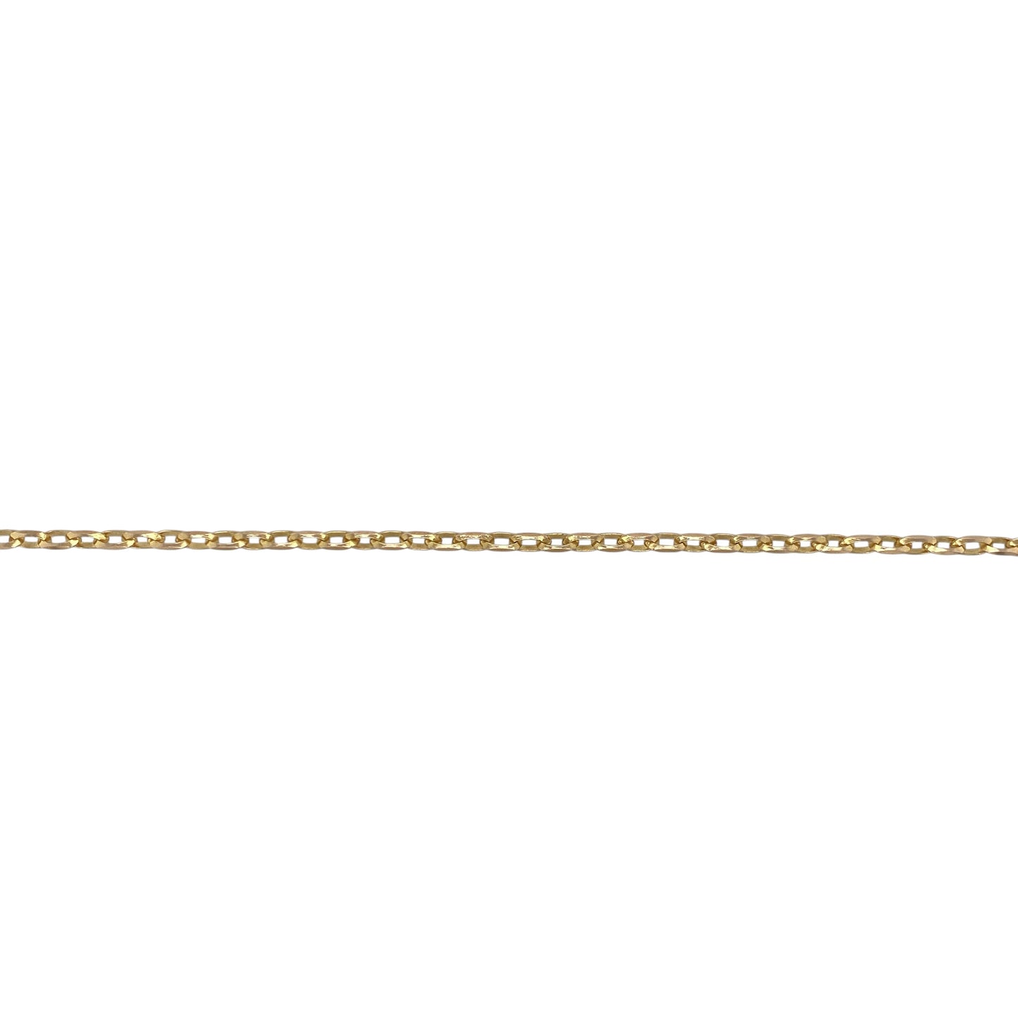 9ct Gold 16" Faceted Belcher Chain