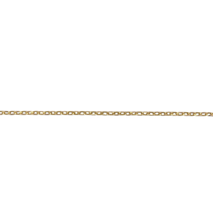 9ct Gold 16" Faceted Belcher Chain