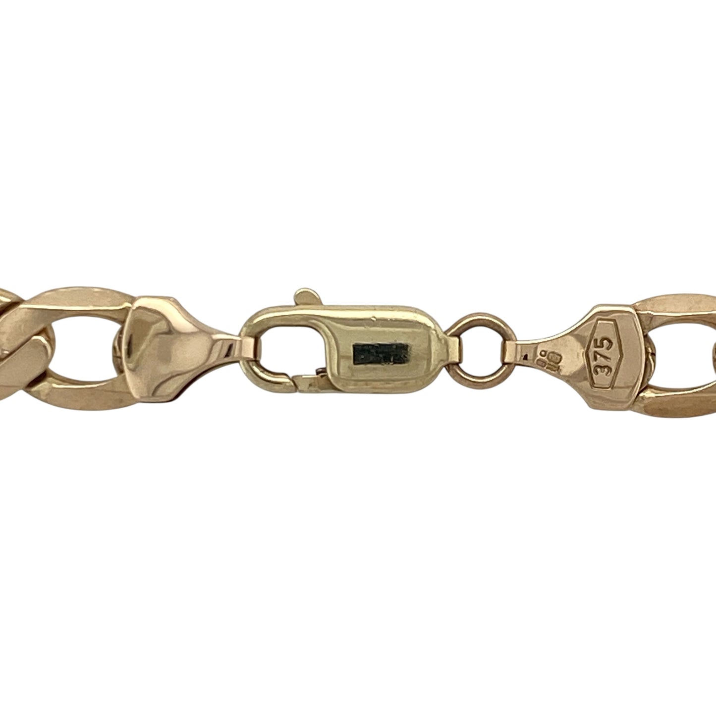 Make a bold statement with this pre-owned 9ct yellow gold curb chain, a heavyweight necklace that combines timeless style with an impressive presence.

Design: This substantial chain features the classic curb link design, creating a sleek and polished look that stands out whether worn on its own or paired with a favourite pendant.
Material: Made from 9-carat yellow gold, the polished finish enhances the rich golden colour, making this a versatile piece suitable for everyday wear or special occasions.