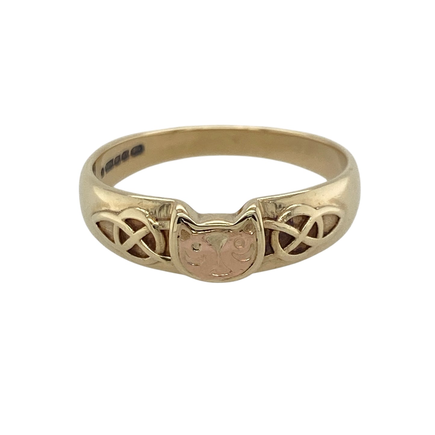 9ct Gold Clogau Cat Celtic Band Ring