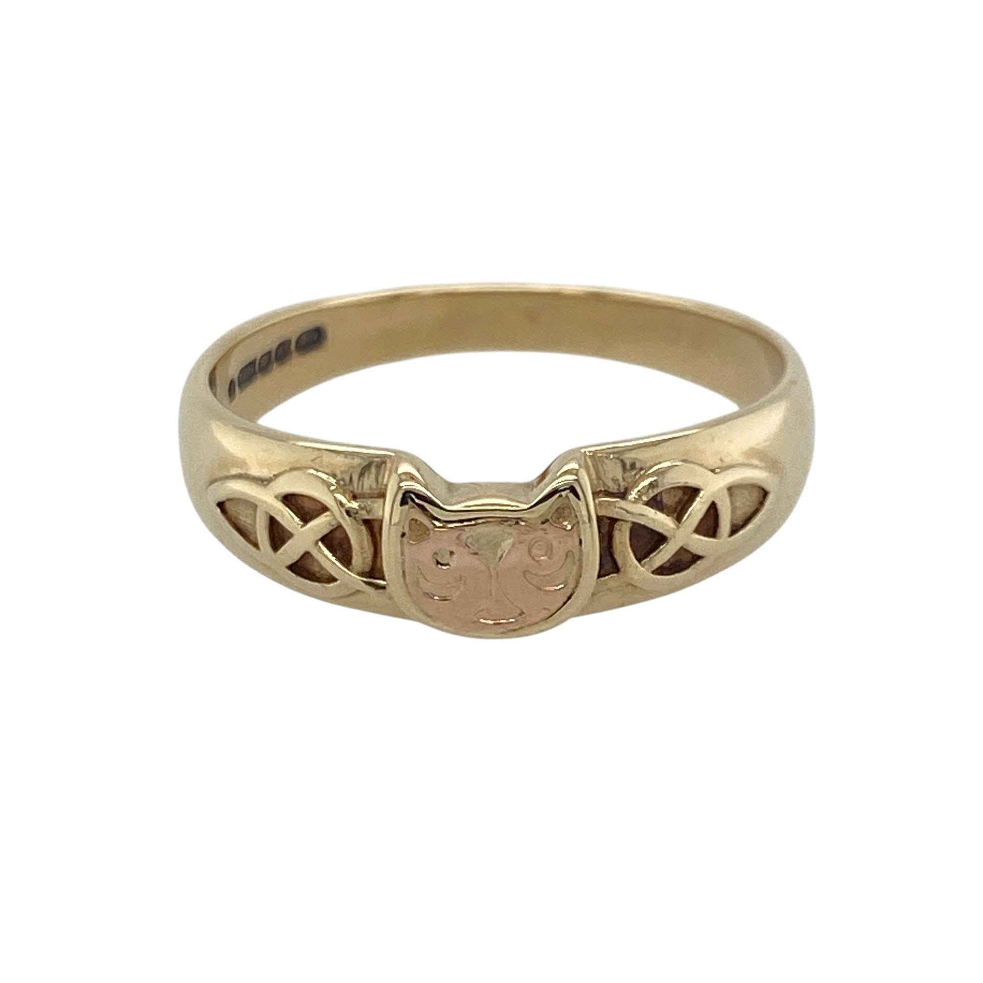 9ct Gold Clogau Cat Celtic Band Ring