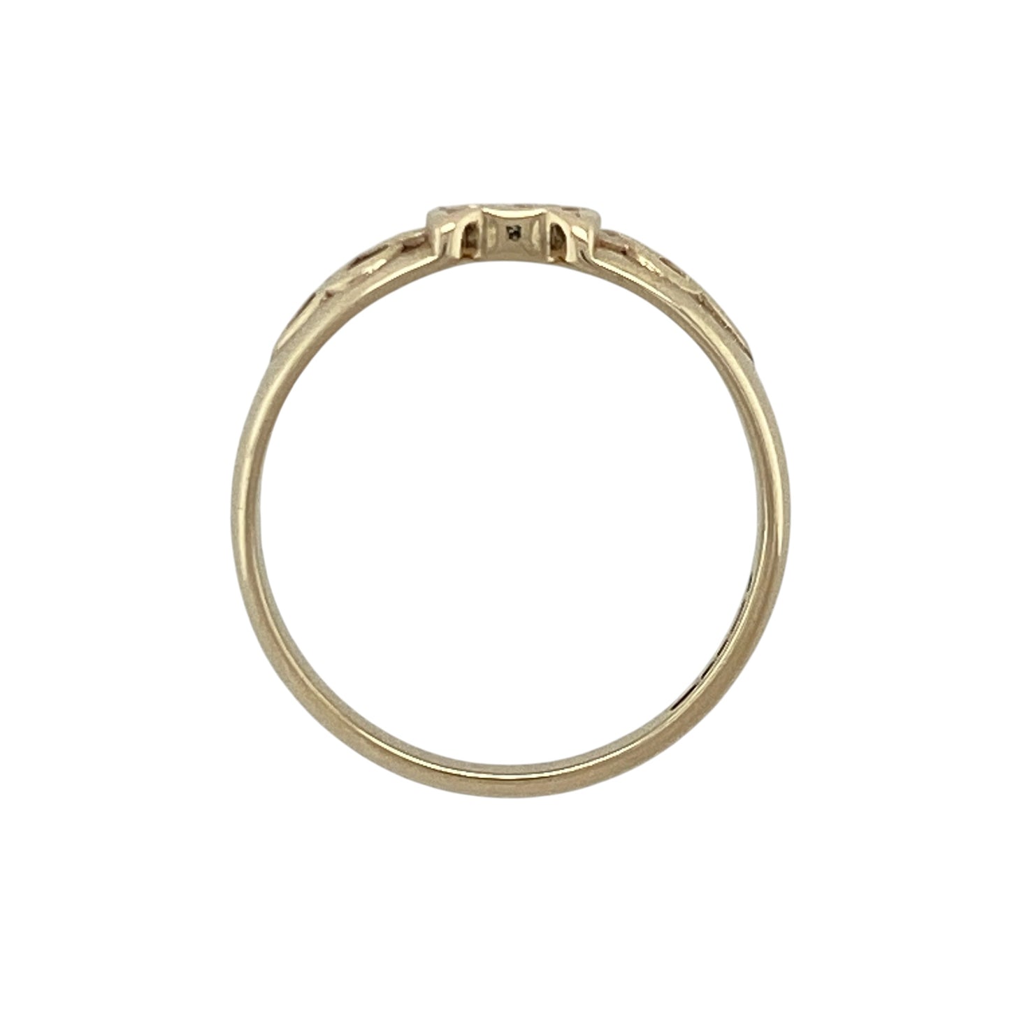 9ct Gold Clogau Cat Celtic Band Ring