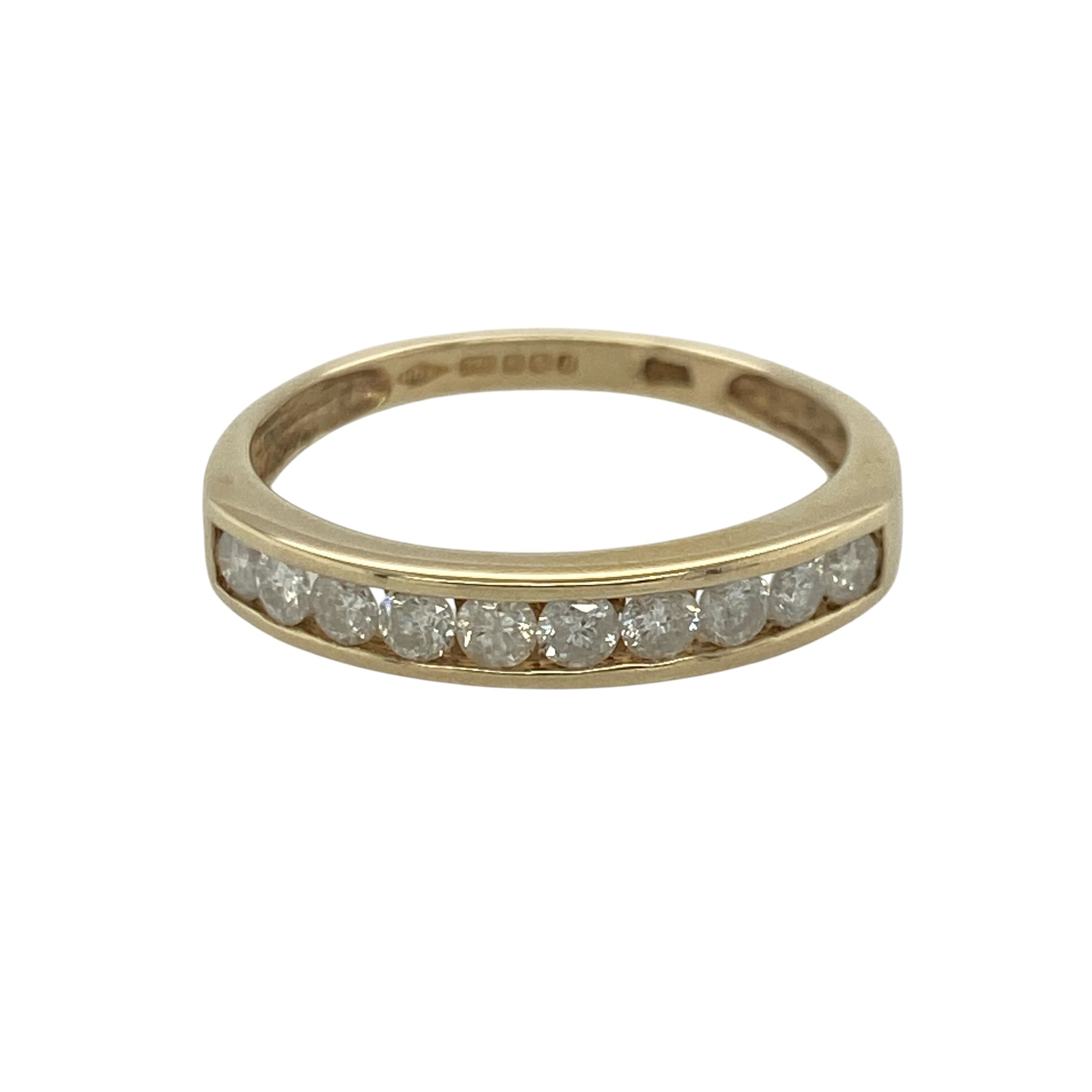 9ct Gold & Diamond Band Ring