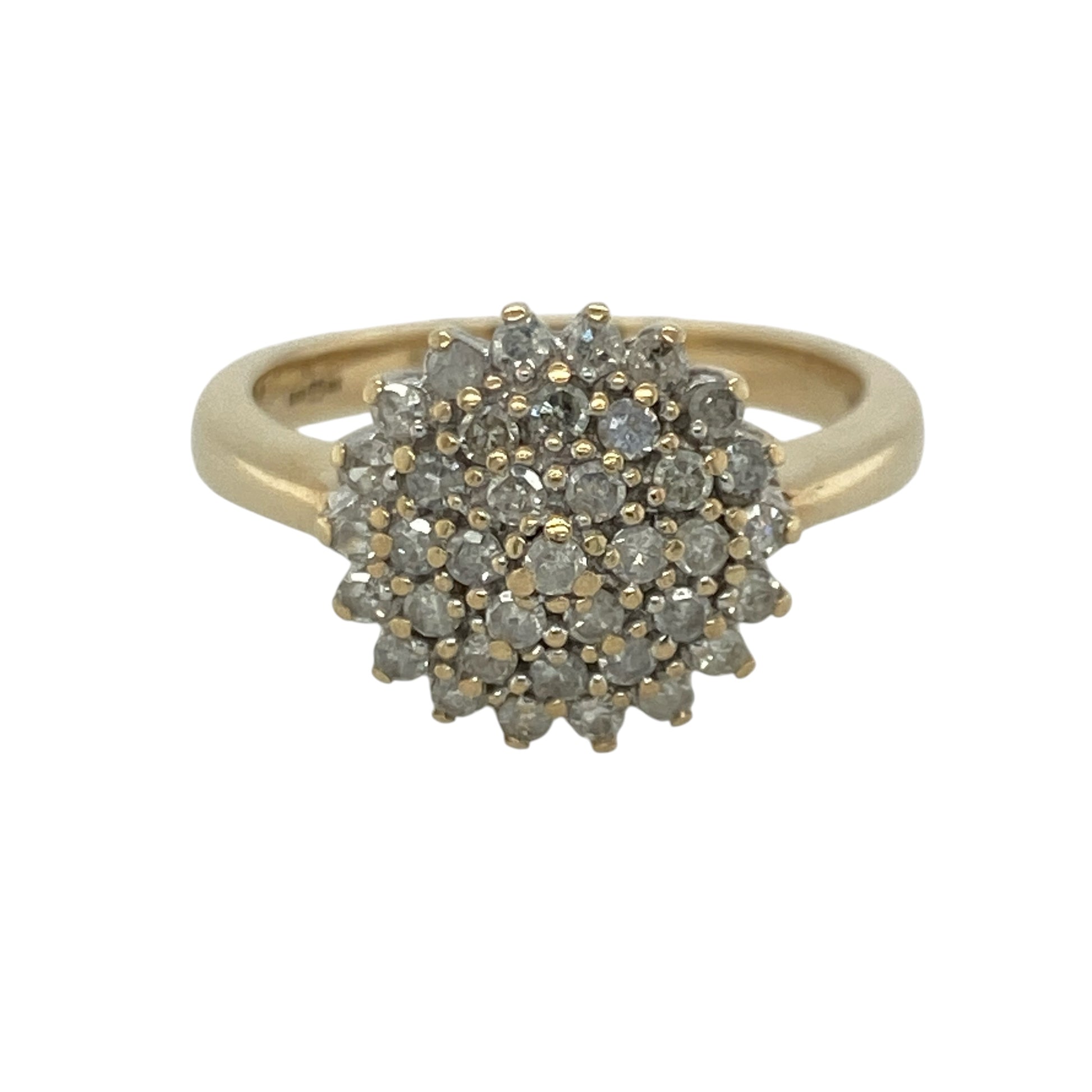 9ct Gold & Diamond Cluster Ring