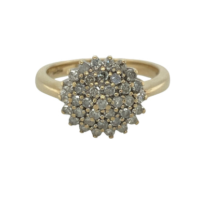 9ct Gold & Diamond Cluster Ring