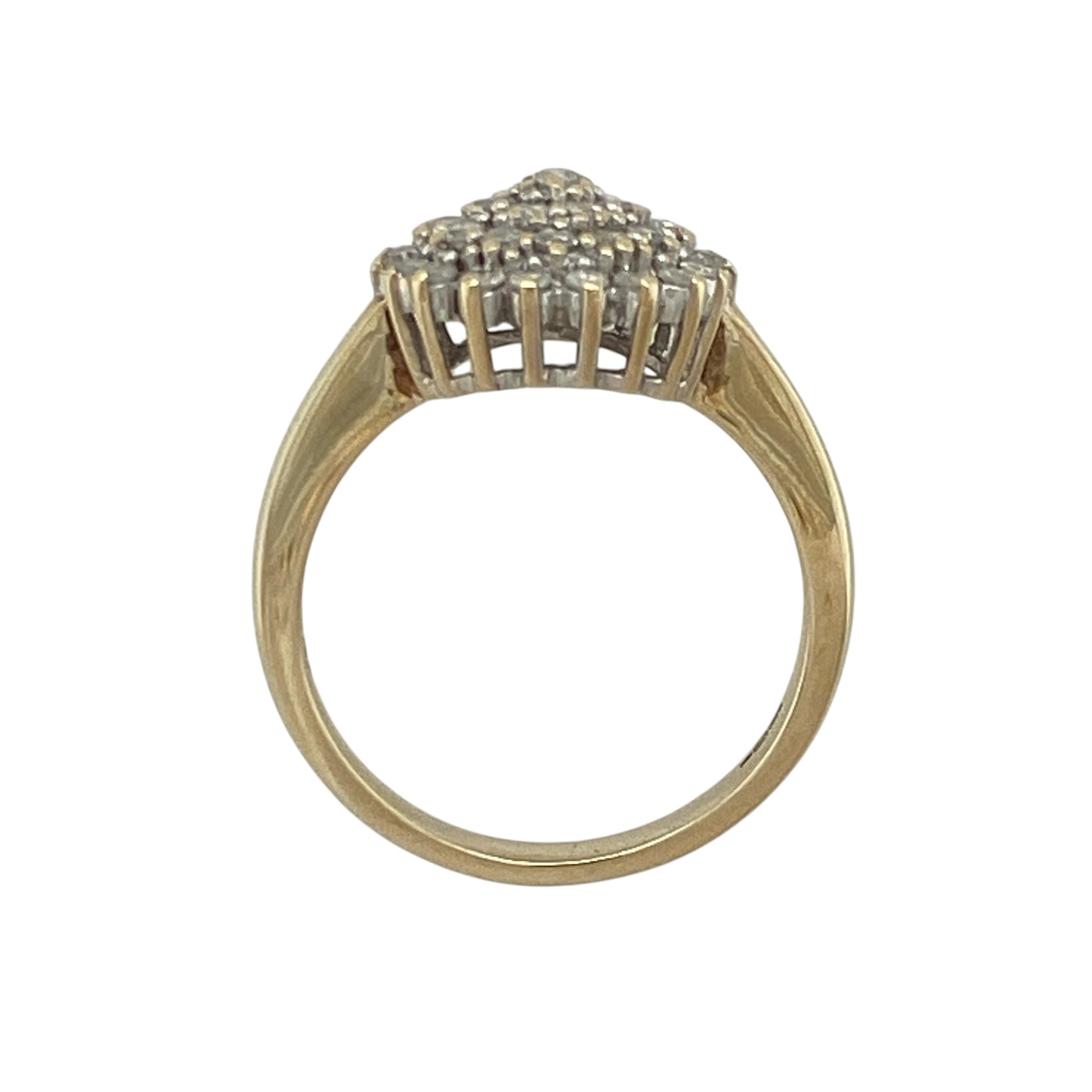 9ct Gold & Diamond Cluster Ring