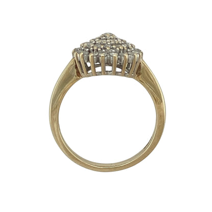 9ct Gold & Diamond Cluster Ring