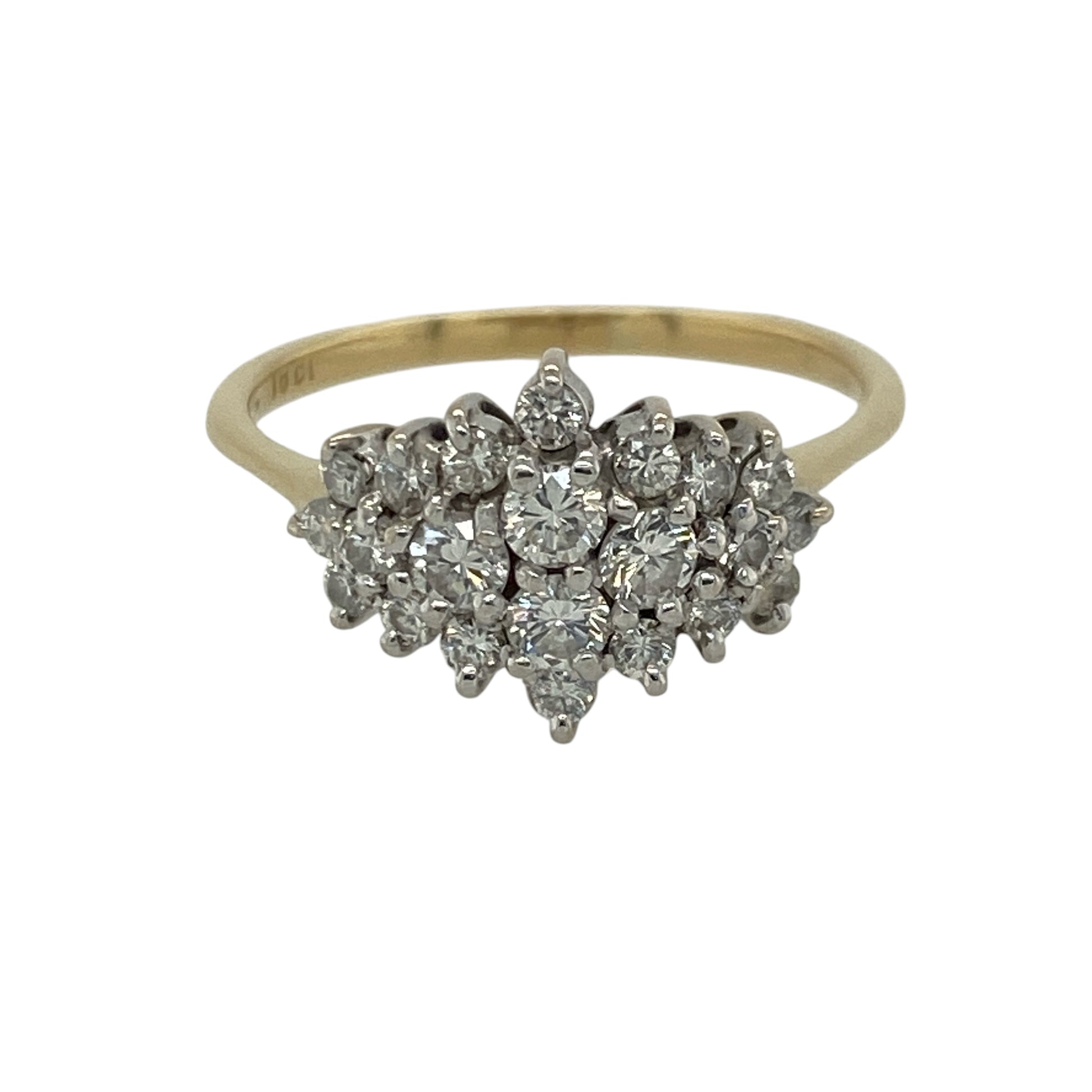 18ct Gold & Diamond Cluster Ring