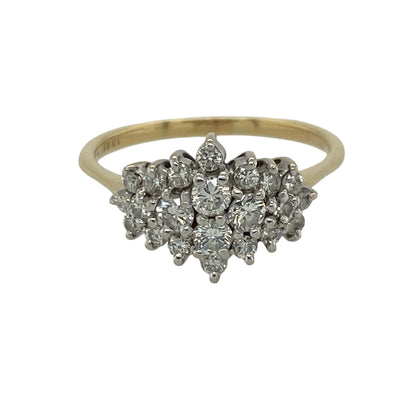18ct Gold & Diamond Cluster Ring