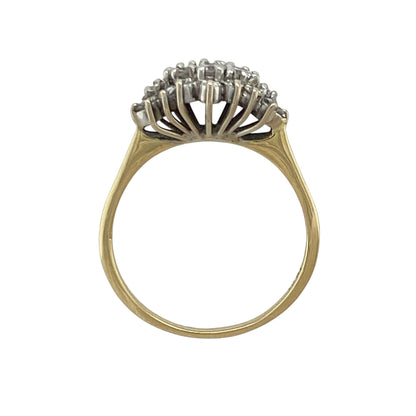 18ct Gold & Diamond Cluster Ring
