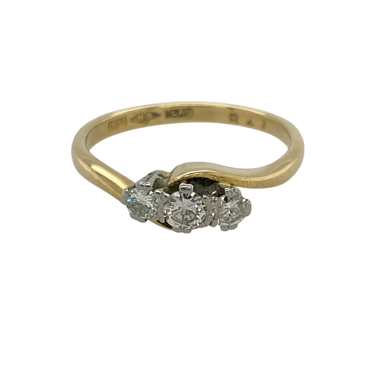 18ct Gold & Diamond Trilogy Ring